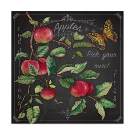 Jean Plout 'Apples Hanging' Canvas Art,14x14
